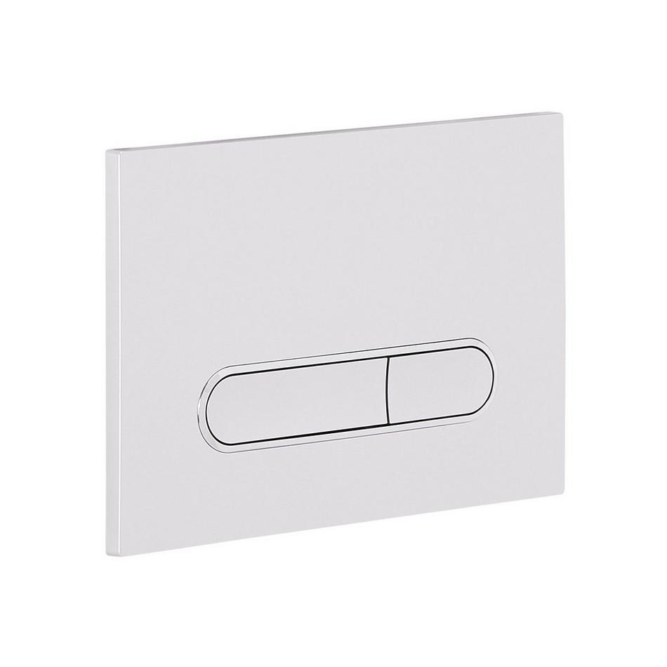 Glinda Dual-Flush Wall-Mount Elongated Smart Toilet with In-Wall Carrier - Matte Chrome Hardware, , large image number 7