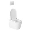 Glinda Dual-Flush Wall-Mount Elongated Smart Toilet with In-Wall Carrier - Matte Chrome Hardware, , large image number 3