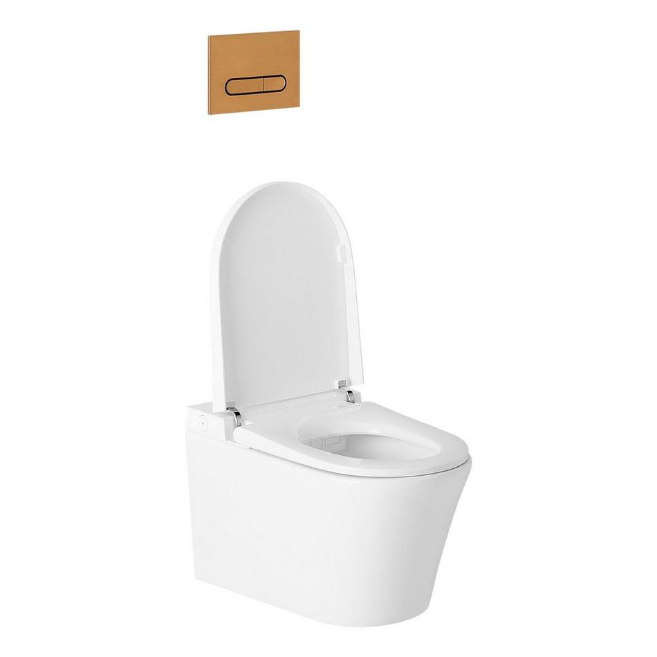 Glinda Dual-Flush Wall-Mount Elongated Smart Toilet, , large image number 6