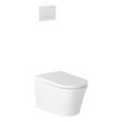 Glinda Dual-Flush Wall-Mount Elongated Smart Toilet with In-Wall Carrier - White Hardware, , large image number 2