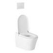 Glinda Dual-Flush Wall-Mount Elongated Smart Toilet with In-Wall Carrier - White Hardware, , large image number 3