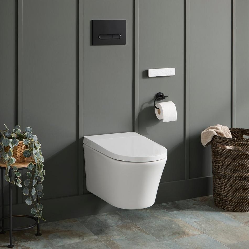 Glinda Dual-Flush Wall-Mount Elongated Smart Toilet, , large image number 2