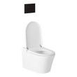 Glinda Dual-Flush Wall-Mount Elongated Smart Toilet with In-Wall Carrier - Matte Black Hardware, , large image number 3