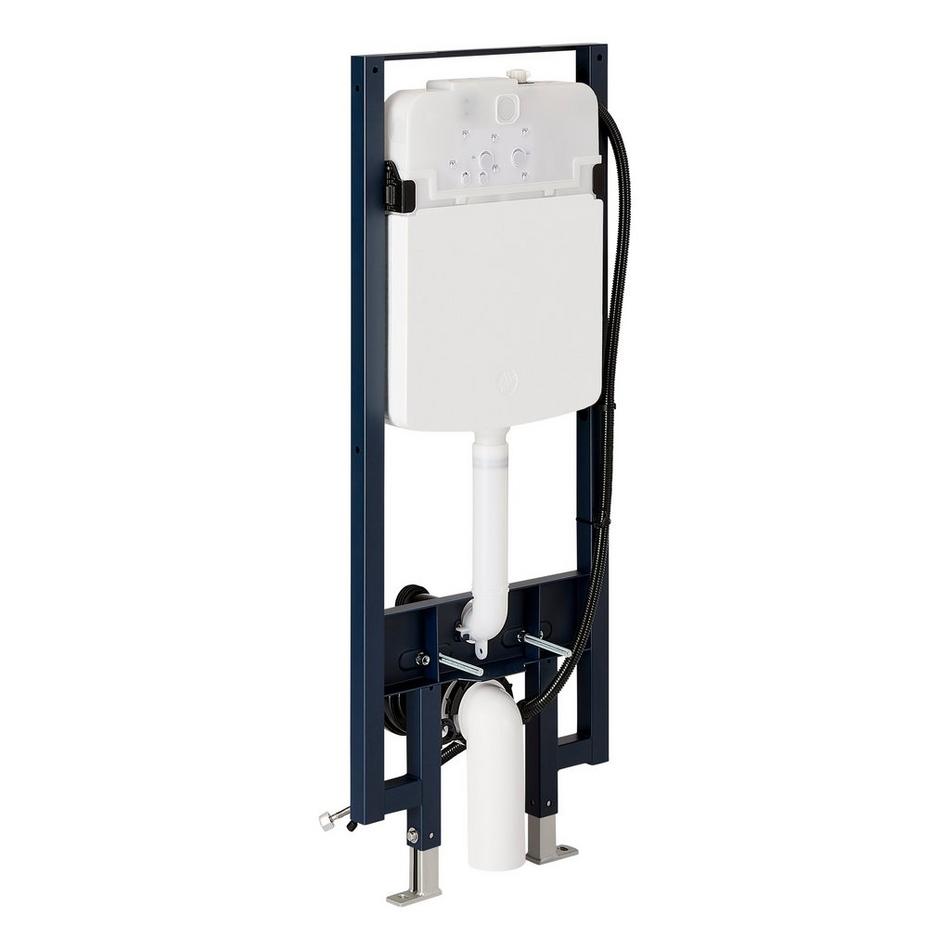 Concealed In-Wall Tank Carrier for Wall Mount Smart Toilet - Matte Chrome Hardware, , large image number 1