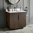 36" Yvon Vanity with Undermount Sink - Outlet - Deep Taupe - AW Quartz - 3 Hole, , large image number 0