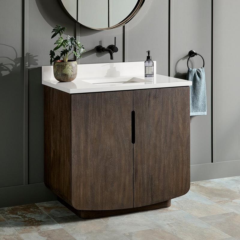 Yvon Vanity in Deep Taupe