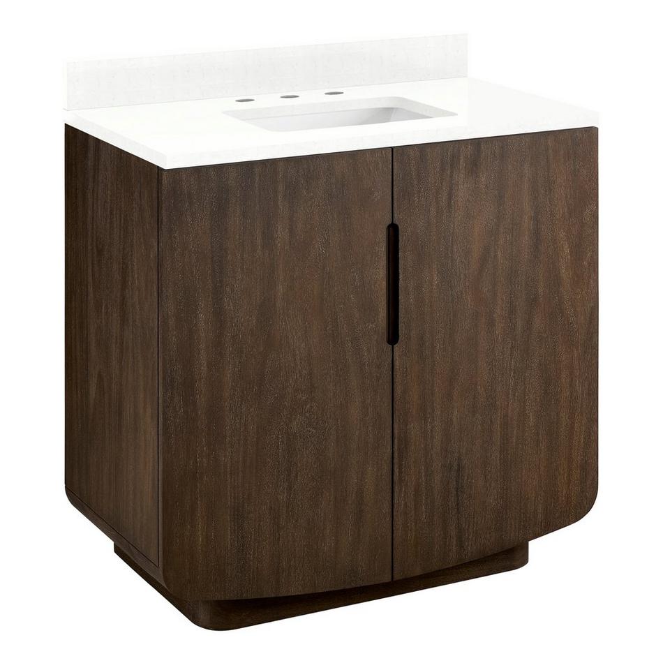 36" Yvon Vanity with Rectangular Undermount Sink - Outlet - Deep Taupe - FW Quartz - 3 Hole, , large image number 0