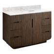 48" Yvon Vanity with Undermount Sink - Outlet - Deep Taupe - Carrara - 3 Hole, , large image number 0