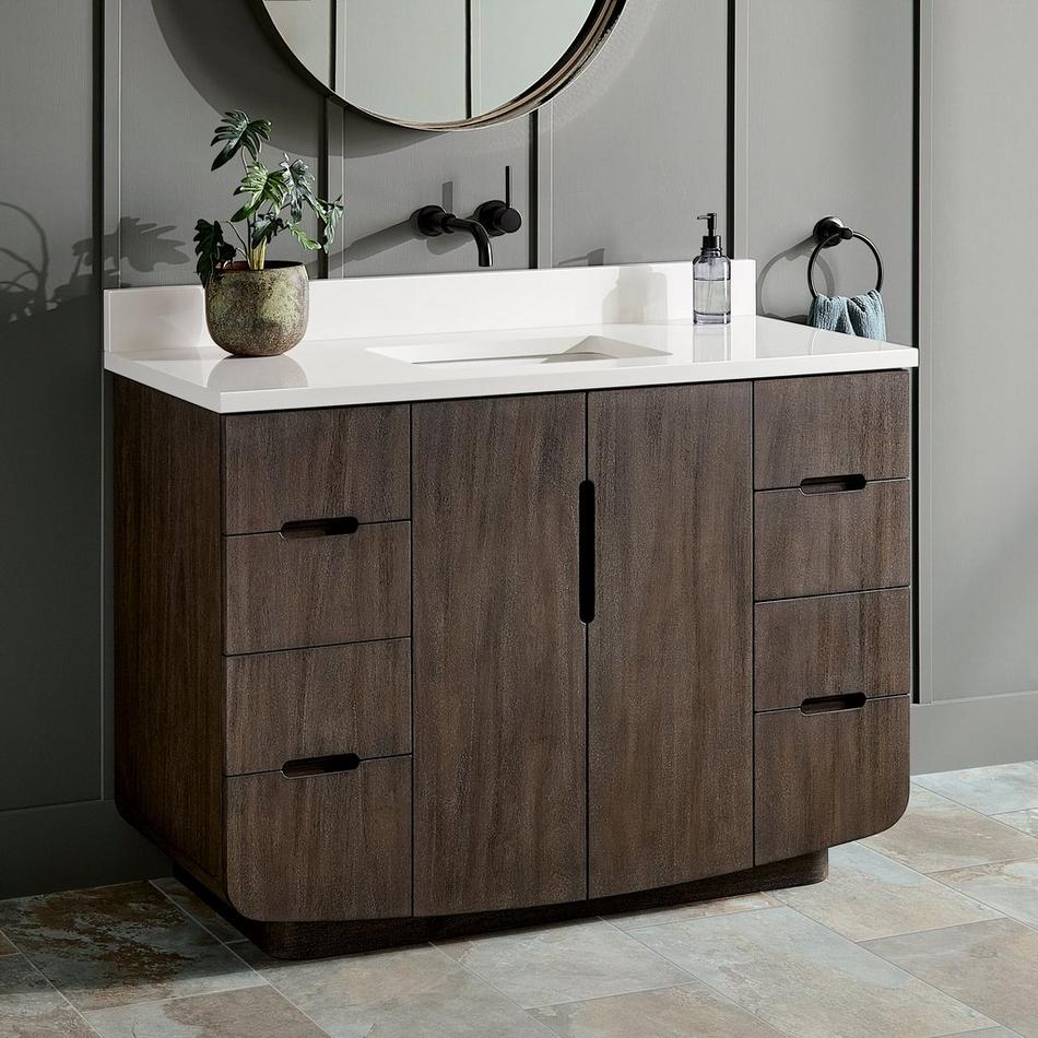 48" Yvon Vanity with Rectangular Undermount Sink - Outlet - Deep Taupe, , large image number 1