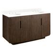 60" Yvon Double Vanity with Undermount Sinks - Outlets - Deep Taupe - FW Quartz - 3 Hole, , large image number 0