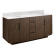 72" Yvon Double Vanity with Undermount Sinks - Outlets - Deep Taupe - Carrara - 3 Hole, , large image number 0