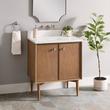 30" Wendolyn Teak Vanity with Rectangular Undermount Sink - Outlet - Washed Teak, , large image number 1
