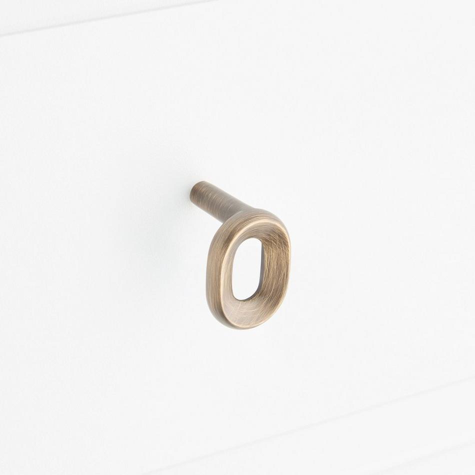 Koy Solid Brass Oval Cabinet Knob, , large image number 6