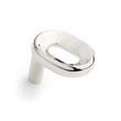 Koy Solid Brass Oval Cabinet Knob- Polished Nickel, , large image number 0