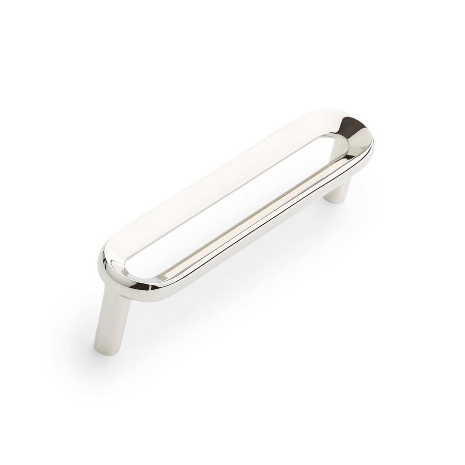 3-3/4" Koy Solid Brass Cabinet Pull - Polished Nickel, , large image number 0