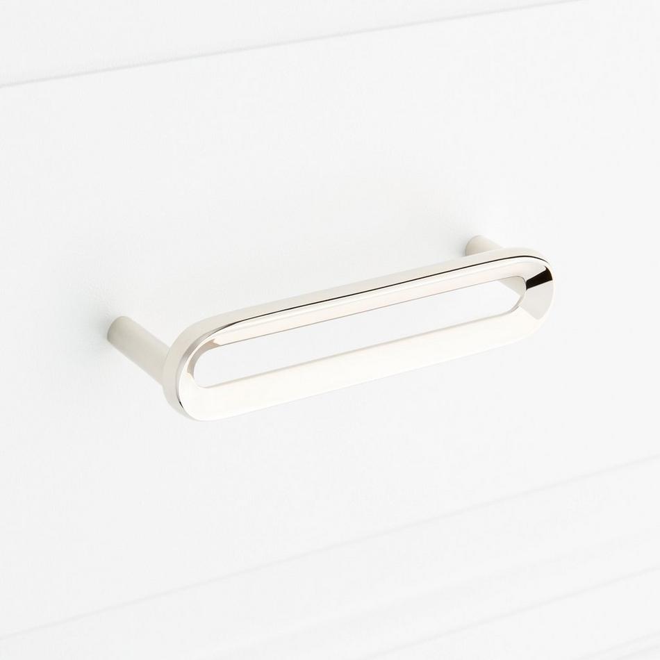 3-3/4" Koy Solid Brass Cabinet Pull - Polished Nickel, , large image number 3