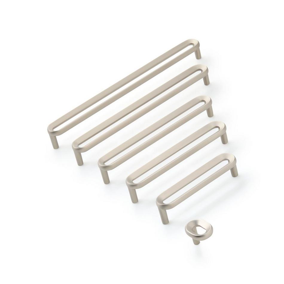 5-1/16" Koy Solid Brass Cabinet Pull - Brushed Nickel, , large image number 1
