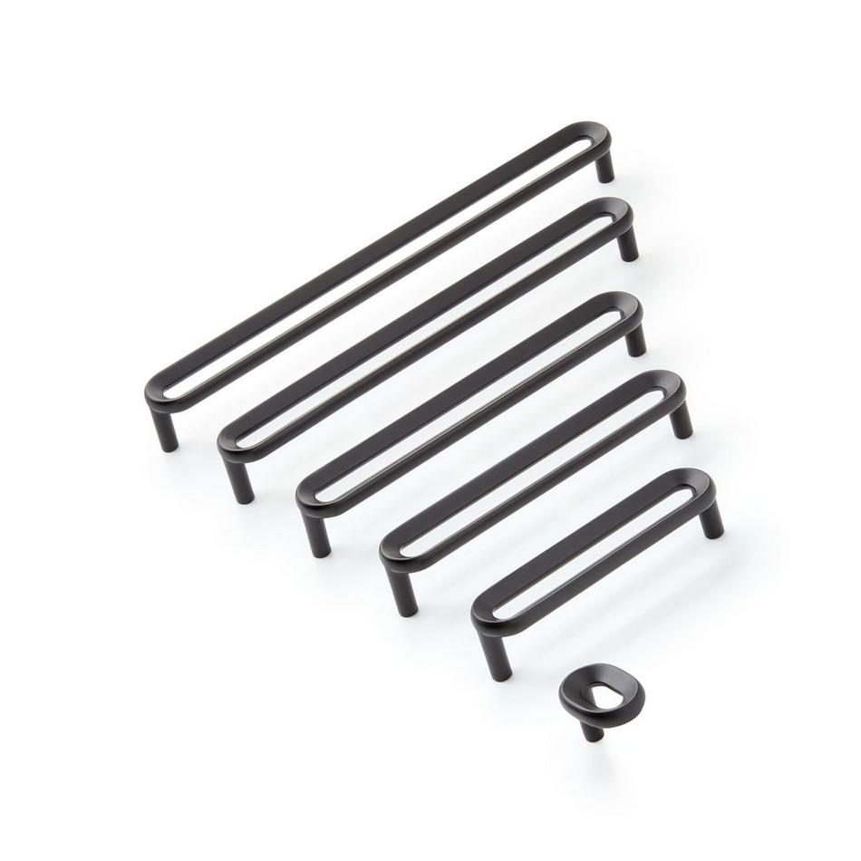 5-1/16" Koy Solid Brass Cabinet Pull - Matte Black, , large image number 1
