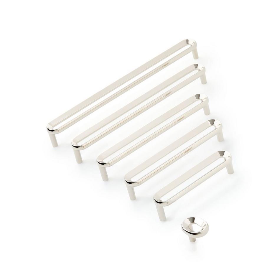 5-1/16" Koy Solid Brass Cabinet Pull - Polished Nickel, , large image number 1