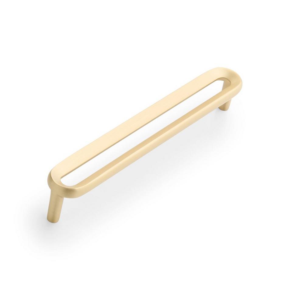 5-1/16" Koy Solid Brass Cabinet Pull - Satin Brass, , large image number 0