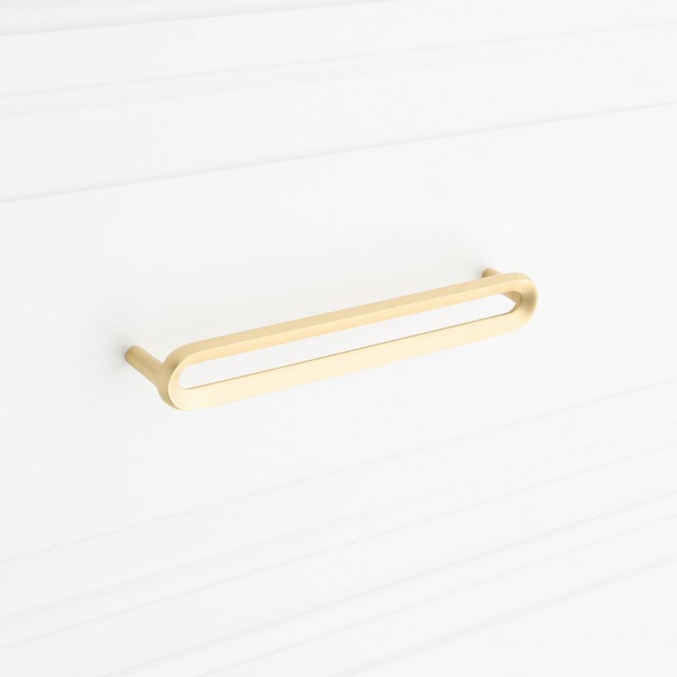 5-1/16" Koy Solid Brass Cabinet Pull - Satin Brass, , large image number 3