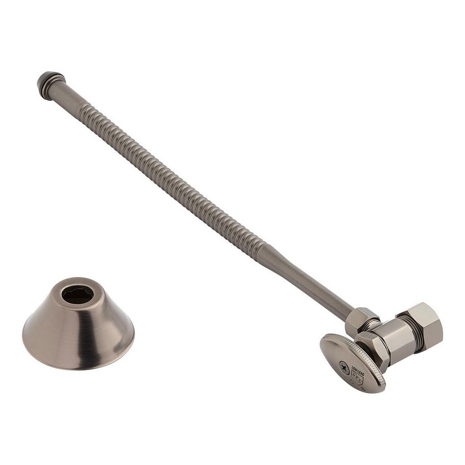 Corrugated Toilet Supply Kit with 5/8" OD X 3/8" OD Angle Stop, , large image number 8