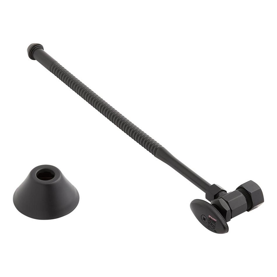 Corrugated Toilet Supply Kit with 5/8" OD X 3/8" OD Angle Stop, , large image number 2