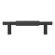 3-3/4" Arles Knurled Brass Cabinet Pull - Matte Black, , large image number 2