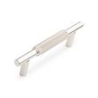 3-3/4"Arles Knurled Brass Cabinet Pull - Polished Nickel, , large image number 0