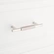3-3/4"Arles Knurled Brass Cabinet Pull - Polished Nickel, , large image number 3