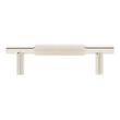 3-3/4"Arles Knurled Brass Cabinet Pull - Polished Nickel, , large image number 2