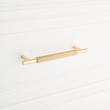 5-1/16" Arles Knurled Brass Cabinet Pull - Polished Brass, , large image number 3