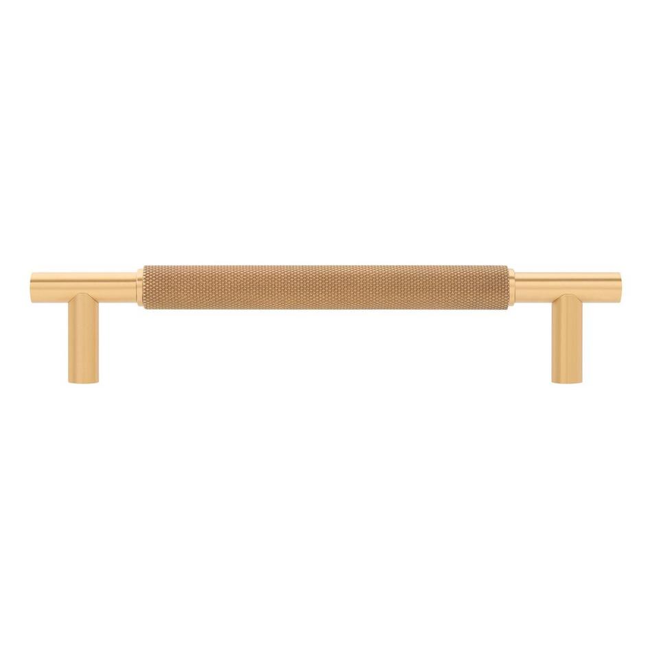 5-1/16" Arles Knurled Brass Cabinet Pull - Vintage Brass, , large image number 2
