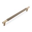 7-9/16" Arles Knurled Brass Cabinet Pull - Antique Brass, , large image number 0