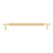7-9/16" Arles Knurled Brass Cabinet Pull - Polished Brass, , large image number 2