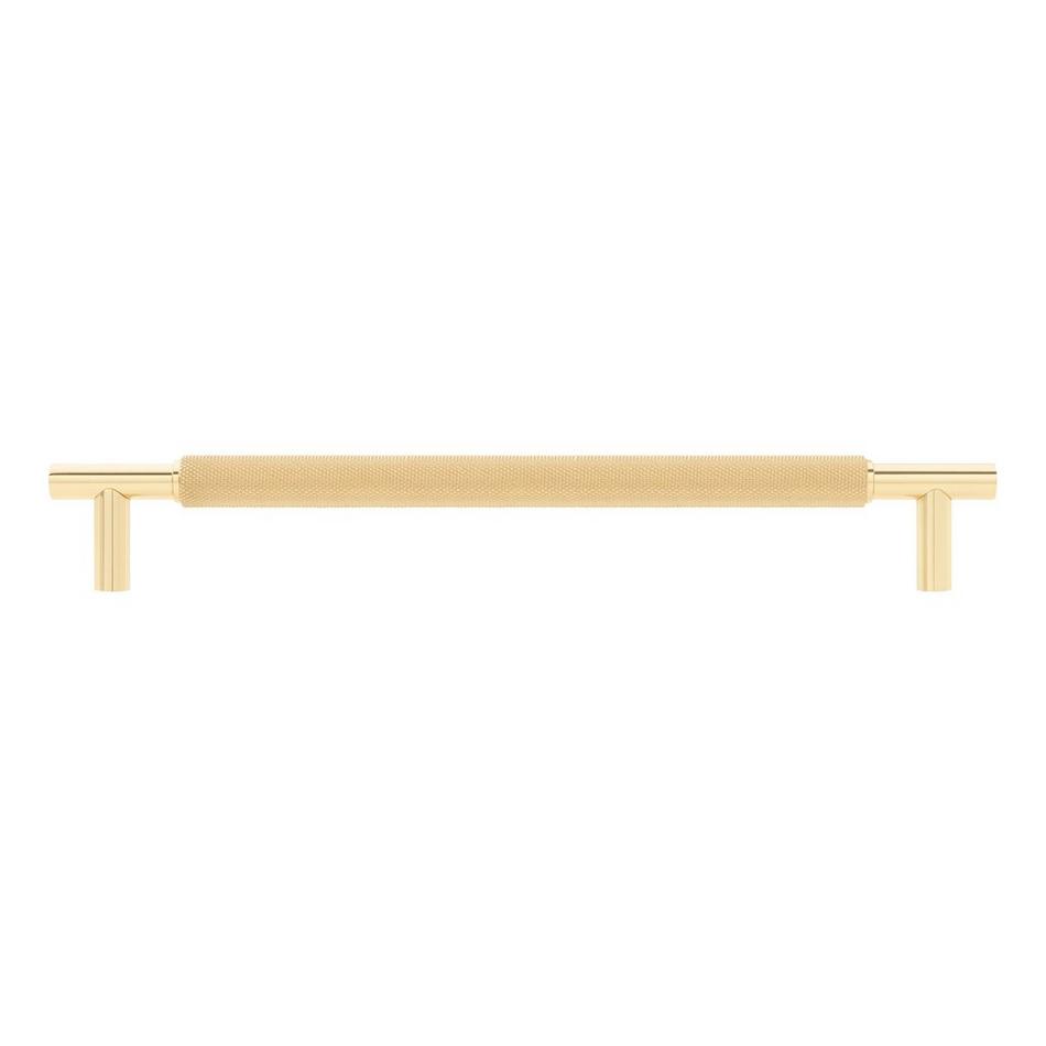 7-9/16" Arles Knurled Brass Cabinet Pull - Polished Brass, , large image number 2
