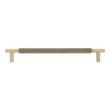 8-13/16" Arles Knurled Brass Cabinet Pull - Antique Brass, , large image number 2