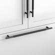 12" Arles Solid Brass Knurled Appliance Pull - Matte Black, , large image number 0