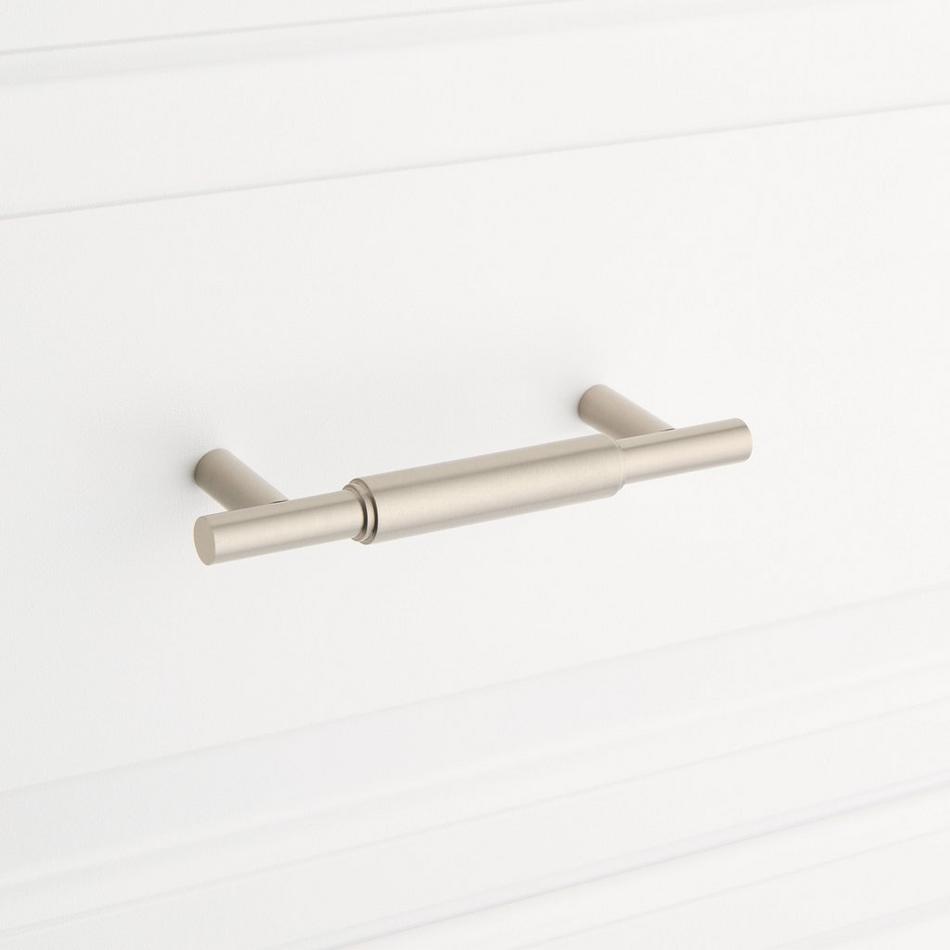 3" Colmar Solid Brass Cabinet Pull - Brushed Nickel, , large image number 3
