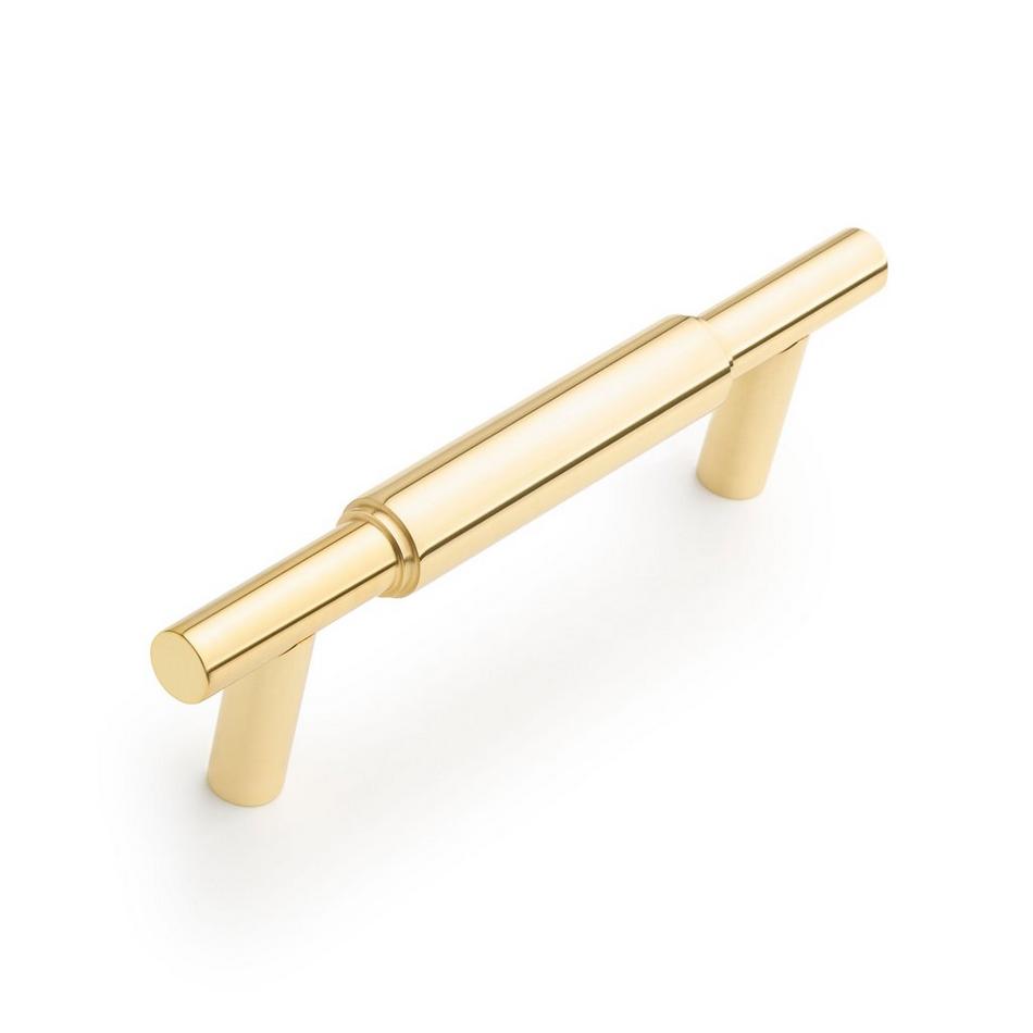 3" Colmar Solid Brass Cabinet Pull - Polished Brass, , large image number 0