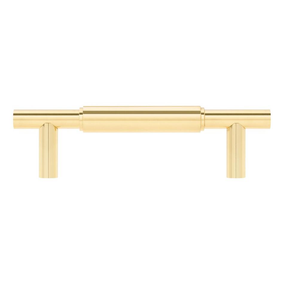 3" Colmar Solid Brass Cabinet Pull - Polished Brass, , large image number 2