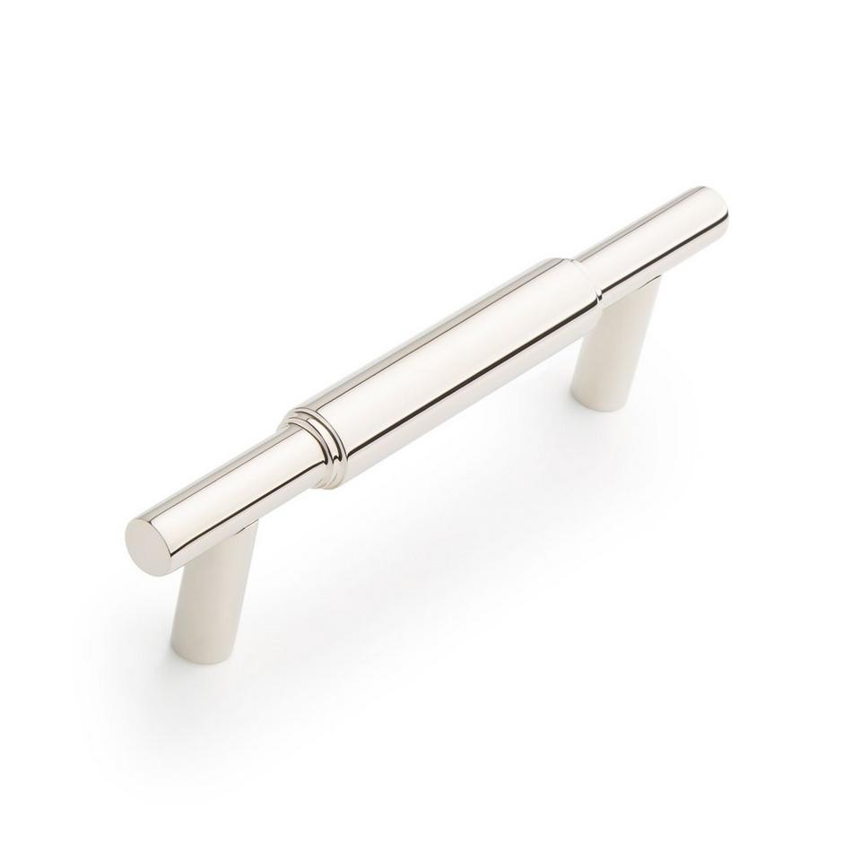 3" Colmar Solid Brass Cabinet Pull - Polished Nickel, , large image number 0