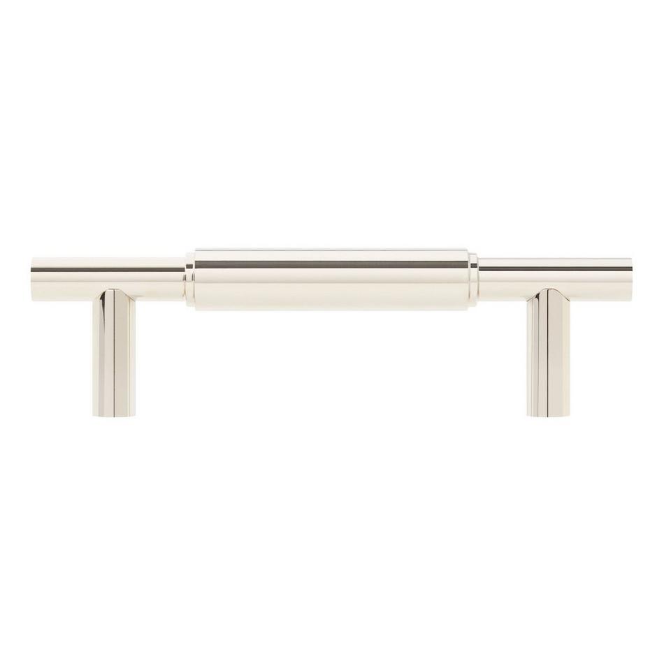 3" Colmar Solid Brass Cabinet Pull - Polished Nickel, , large image number 2