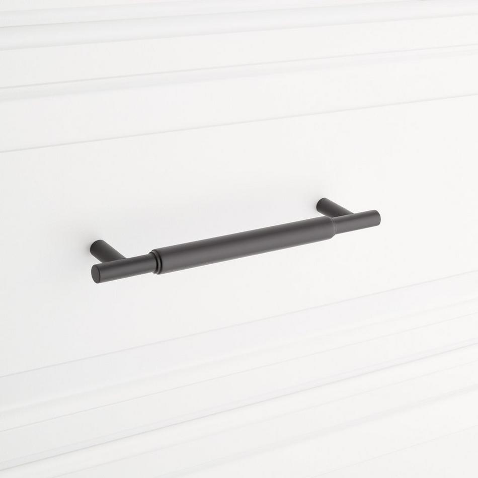 5-1/16" Colmar Solid Brass Cabinet Pull - Matte Black, , large image number 3