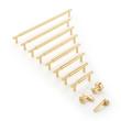 5-1/16" Colmar Solid Brass Cabinet Pull - Polished Brass, , large image number 1