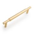 5-1/16" Colmar Solid Brass Cabinet Pull - Satin Brass, , large image number 0
