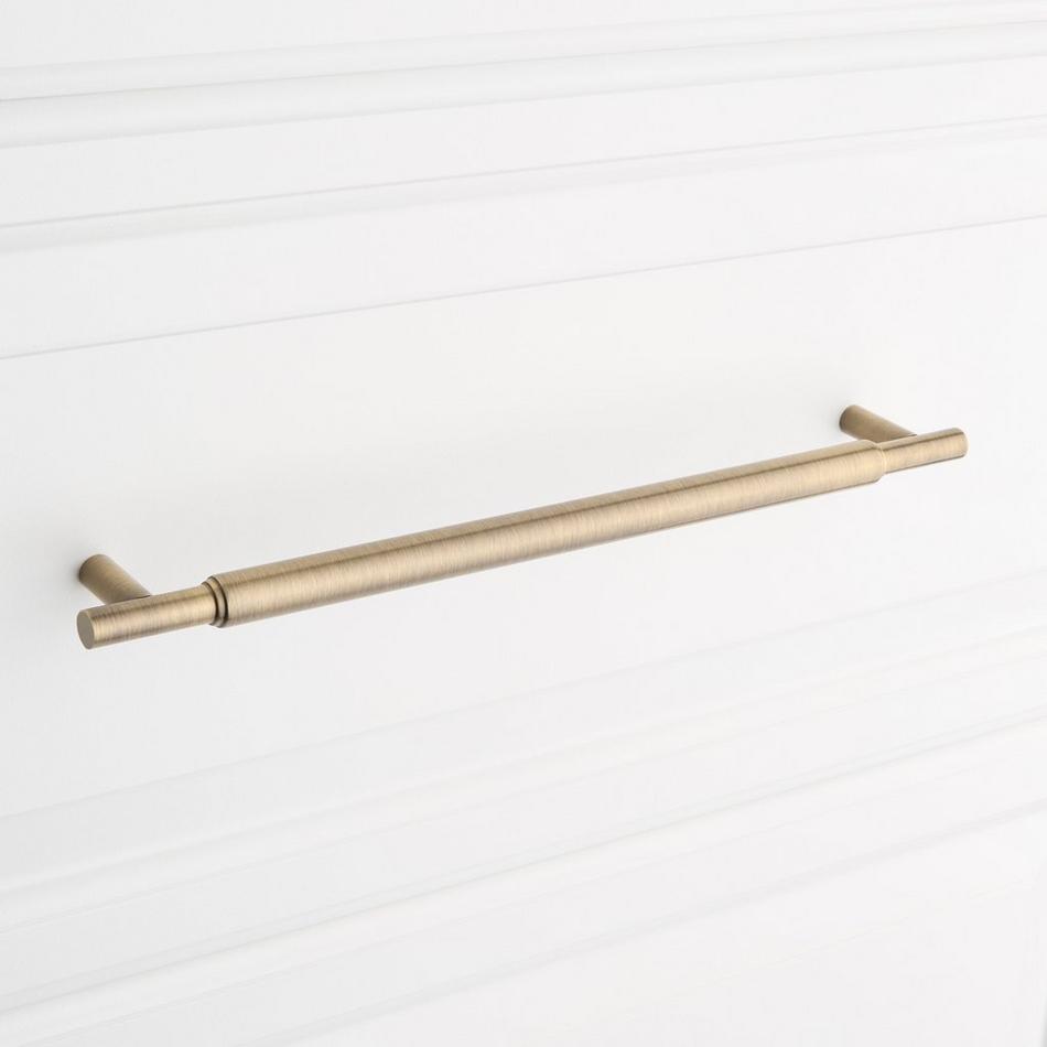 10-1/16" Colmar Solid Brass Cabinet Pull - Antique Brass, , large image number 3