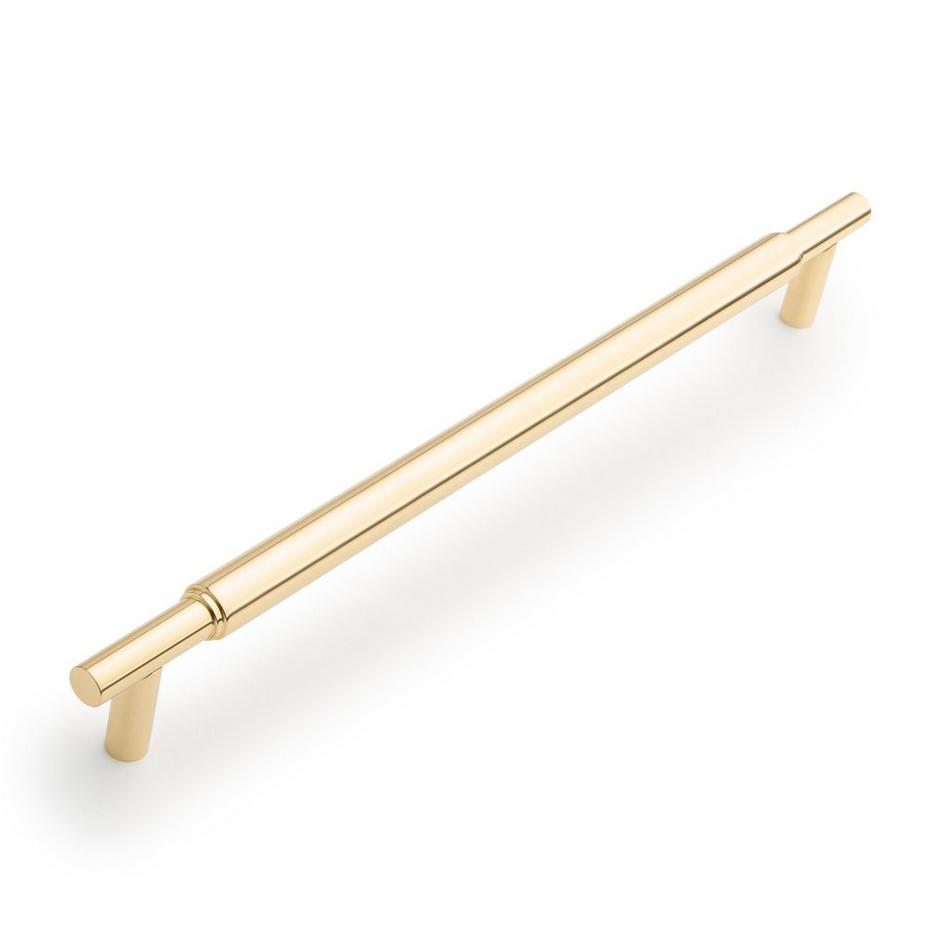 10-1/16" Colmar Solid Brass Cabinet Pull - Polished Brass, , large image number 0