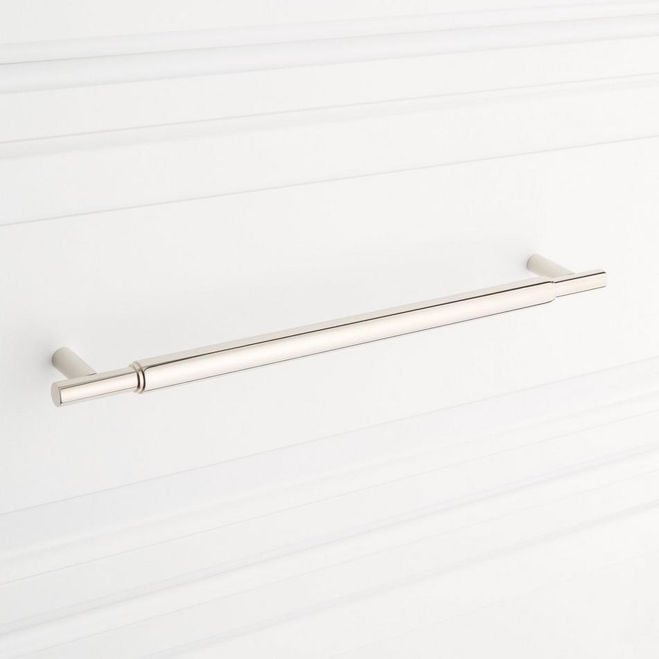 10-1/16" Colmar Solid Brass Cabinet Pull - Polished Nickel, , large image number 3