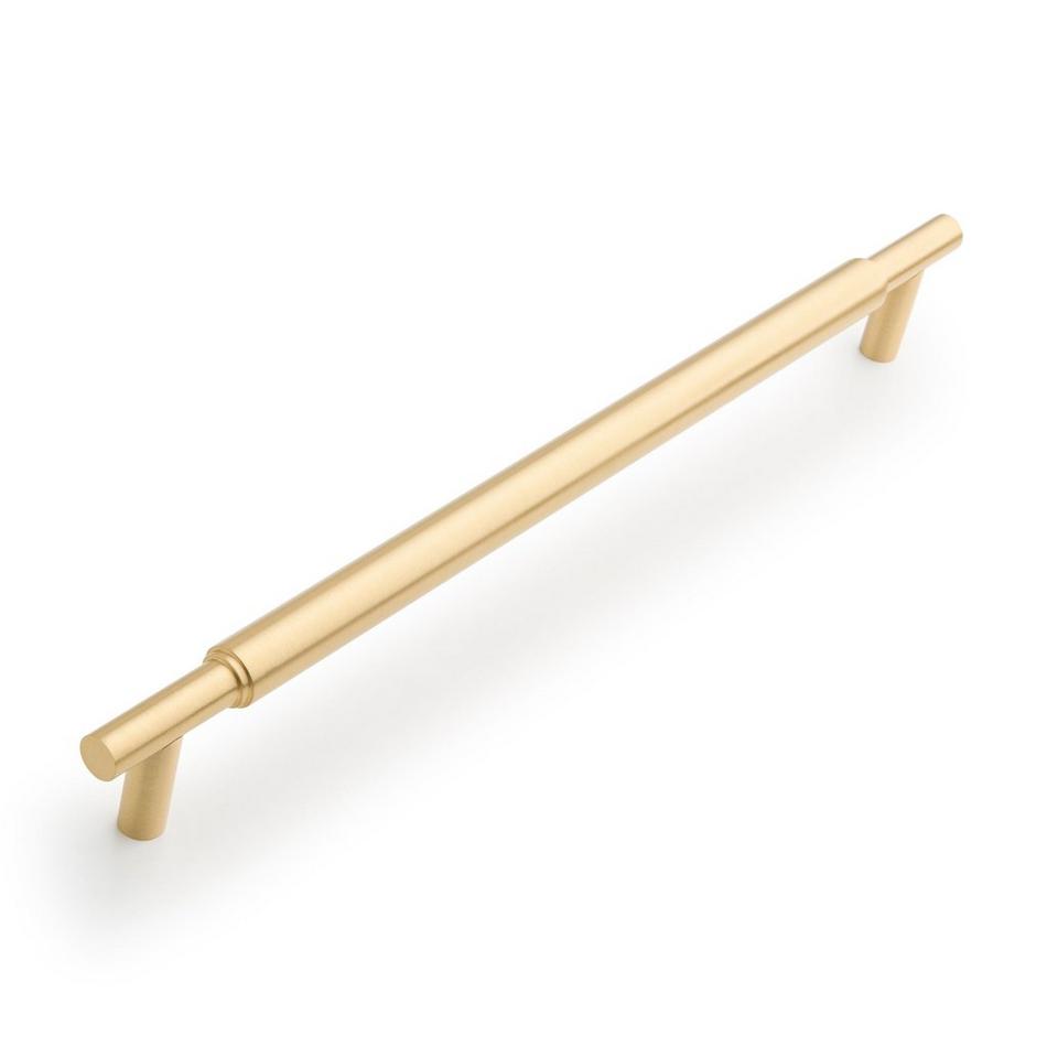 10-1/16" Colmar Solid Brass Cabinet Pull - Satin Brass, , large image number 0